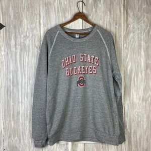 Ohio State Buckeyes Gray Crewneck Sweatshirt Adult L Alternative Apparel NCAA